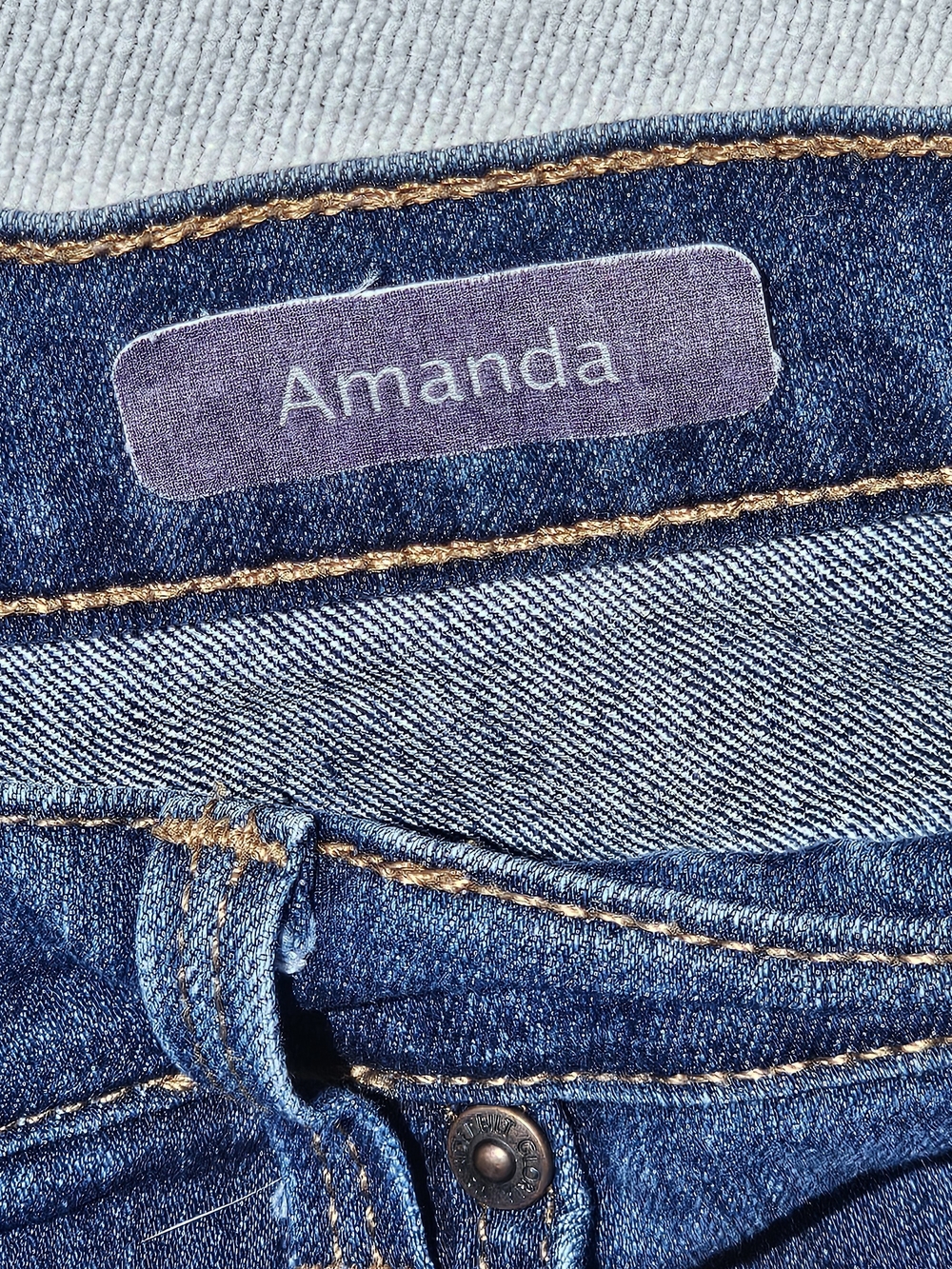 Gloria Vanderbilt Blue Wide Leg Flare Jeans - Picture 4 of 5